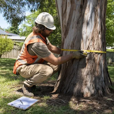Measuring tree trunk diameter for Mornington Peninsula Shire permit