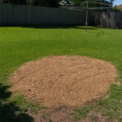 Chips and mulch on site, Mornington Peninsula